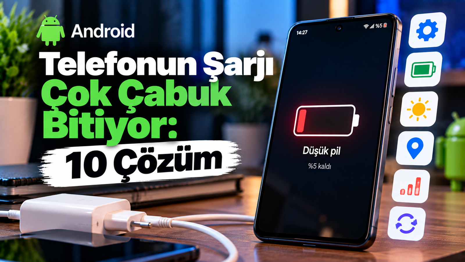 Android Telefonun Şarjı Çok Çabuk Bitiyor: 10 Çözüm | Tekno Çözer